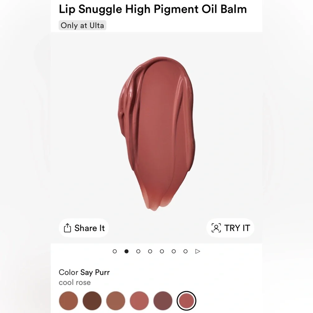 HALF MAGIC Lip Snuggle High Pigment Oil Balm in Say Purr